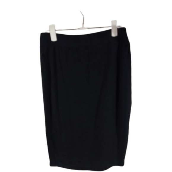 Fabletics Clarissa Wrap Front Knit Skirt Black Women's Size Small - Picture 3 of 7